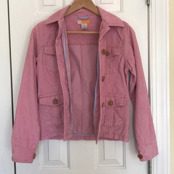 ❌SOLD❌PINK VINTAGE TULLE CORDUROY BUTTON UP JACKET - Picture 6 of 10